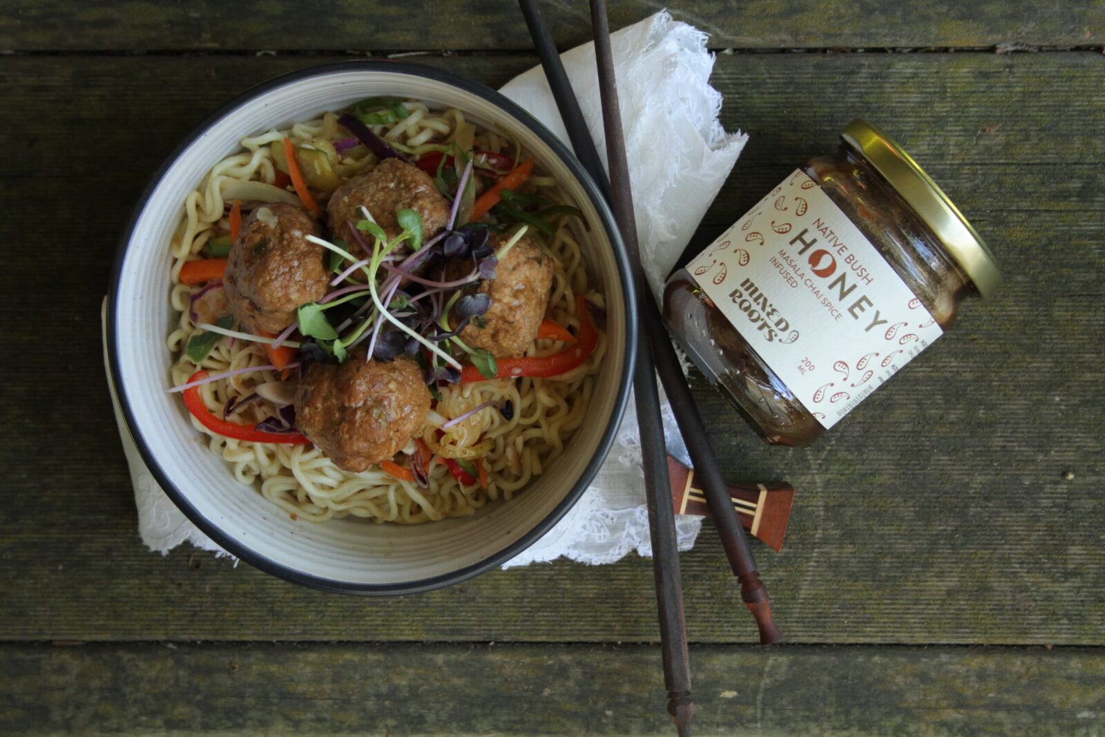 Sticky pork balls