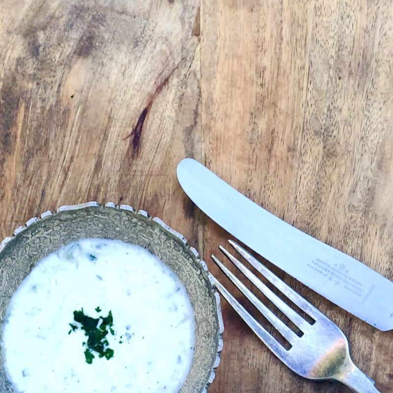 Cucumber raita